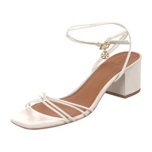 Tory Burch White Strappy Heels